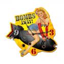 Bombs Away Metal Sign