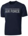 United States Air Force Stripe Full Front on Performance T-Shirt.  Available in 