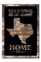 18 X 26 HOME TEXAS SHAPE WITH WOOD BACKING