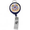 Coast Guard with Crest Retractable Badge Holder