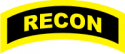 RECON Tab (Yellow/Black)   Decal