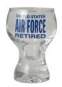 Retired United States Air Force Imprint on Clear Pilsner Shot Glass Retired United States Air Force Imprint on Clear Pilsner Shot Glass