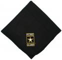 US Army Star Retired Logo Direct Embroidered Black Stadium Blanket