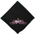 Army Girl Embroidered Black Stadium Blanket