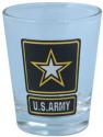 US Army 2 OZ Clear Shot Glass  with Star