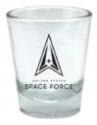 United States Space Force Logo on Clear 2oz. Shot Glass.