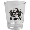 ARMY WITH SKULL 1.5OZ SHOT GLASS