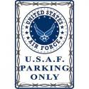 USAF PARKING ONLY ALUMINUM Sign 
