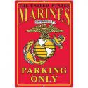 Marines PARKING ONLY ALUMINUM Sign 