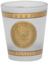 US Navy Crest 1.5 oz Gold Foiled and Frosted Shot Glass