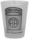 82nd Airborne Division 1.5 oz Gold Foiled and Frosted Shot Glass
