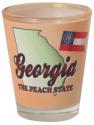 GEORGIA THE PEACH STATE SHOT GLASS GEORGIA THE PEACH STATE SHOT GLASS