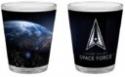 United States Space Force Galaxy and Earth photograph Sublimated on a 2 oz. Shot