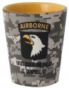 101ST SCREAMING EAGLES FT. CAMPBELL, KY 2OZ TWO- TONE SHOT GLASS