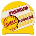 12 X 15 SATIN METAL SIGN - PREMIUM SHELL GASOLINE