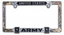 UNITED STATES ARMY 3D GRAPHIC METAL LICENSE PLATE FRAME