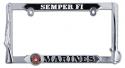 UNITED STATES MARINES SEMPER FI 3D GRAPHIC METAL LICENSE PLATE FRAME UNITED STATES MARINES SEMPER FI 3D GRAPHIC METAL LICENSE PLATE FRAME