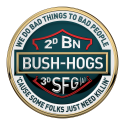 SPECIAL FORCES 3RD GROUP 2ND BATTALION BUSH HOGS All Metal Sign