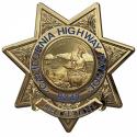 California Highway Patrol (Lieutenant) Badge all Metal Sign with your badge numb