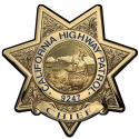 California Highway Patrol (Chief) Badge all Metal Sign with your badge number.