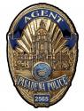 Pasadena Police Department (Agent) Badge all Metal Sign with your badge number o