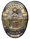 Greenwood Village, CO. Police (Technician) Department Badge all Metal Sign with 