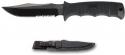 SOG SEAL Pup Elite 4.85" Black TiNi Finish Combo Edge Blade with Kydex Sheath