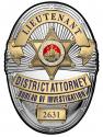 Los Angeles County District Attorney Investigator (Lieutenant) Metal Sign Badge