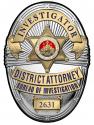 Los Angeles County District Attorney Investigator (Investigator) Metal Sign Bad