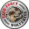 Task Force Wolverine Metal Sign 14" Round 