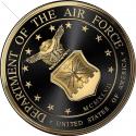U.S. Air Force SEAL  BLACK EDITION All Metal Sign 14" Round