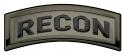 Recon Tab (OD) All Metal Sign 17 x 7"