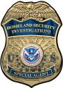 Homeland Security Investigations Special Agent Badge All Metal Sign. 13 x 18" (B