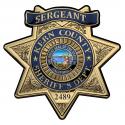 Kern County (Sergeant) SHERIFF Deputy Personalized 15x15 Badge All Metal Sign   