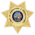 California Department of Corrections and Rehabilitation (Plain) Badge all Metal 