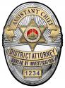 Los Angeles County District Attorney Investigator (Assistant Chief) Metal Sign B