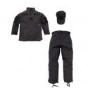 3 pc Trooper Black Tactical Uniform