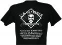 USMC Extermination Co Silk Screened Black Tee Shirt
