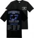 Marine USMC Leatherneck Fight Club Silk Screen Black Tee Shirt