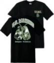 Marine US Marine Semper Fidelis with Dog Tag Silk Screen Black Tee Shirt