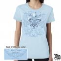 FIREFIGHTER FIRE ANGEL POWDER BLUE T-SHIRT