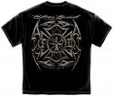 ELITE BREED FIREFIGHTER BLADES BLACK SILVER FOIL T-SHIRT