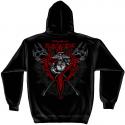 ELITE BREED MARINES AXES RED TRIBAL HOODED SWEATSHIRT