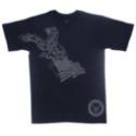 U.S. Navy Eagle Flag Silk Screened on Blue T-Shirt