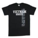 Vietnam Veteran Vintage Wash Silk Screen on Grey T-Shirt