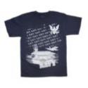 U.S. Navy Repeat Silk Screen on Blue T-Shirt