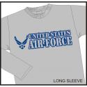 United States Air Force with Wing Imprinted Long Sleeve Shirt