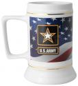 ARMY STAR FLAG BACKGROUND 16OZ CERAMIC STEIN