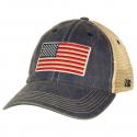American Flag Vintage Trucker Hat