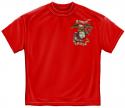 USMC Semper Fidetis red short sleeve T-Shirt FRONT